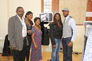 Wakeup Campaign founder with family in Battersea Arts Centre